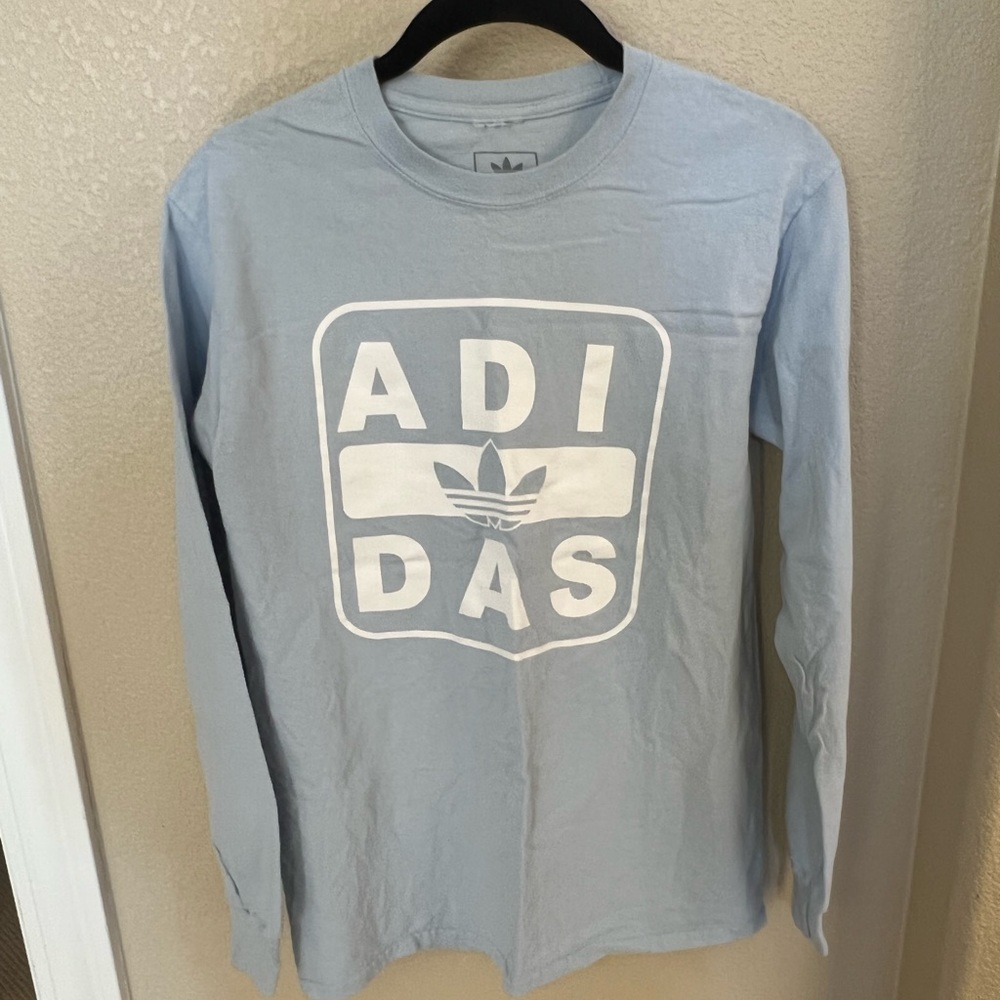 Adidas Light Blue Long Sleeve Tee